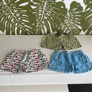 MC2 Saint Barth White and Red Swim Shorts